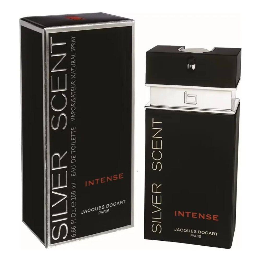 2X Jacques Bogart Silver Scent Intense Edt 200Ml Para Mascul