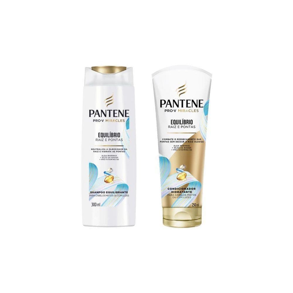 Kit Pantene Equilibrio 1 Shampoo 300Ml+1 Condicionador 250Ml