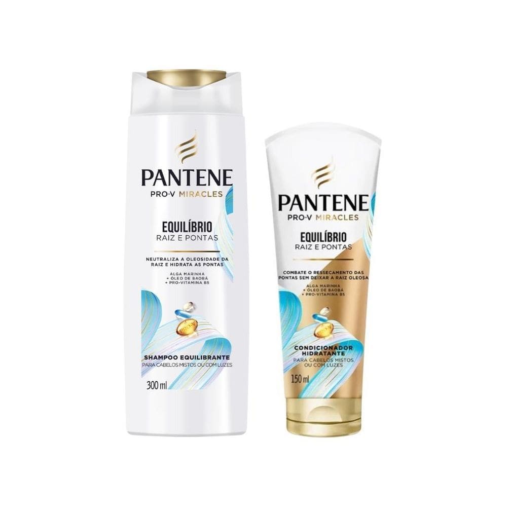 Kit Pantene Equilibrio 1 Shampoo 300Ml+1 Condicionador 150Ml
