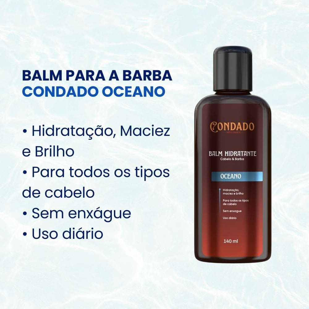 Balm Oceano Condado 140 Ml Masculino Barba Cabelo Bigode