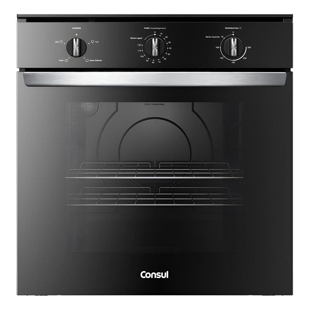 Forno Eletrico De Embutir 84L Grill Consul Cob84Bebna 220V