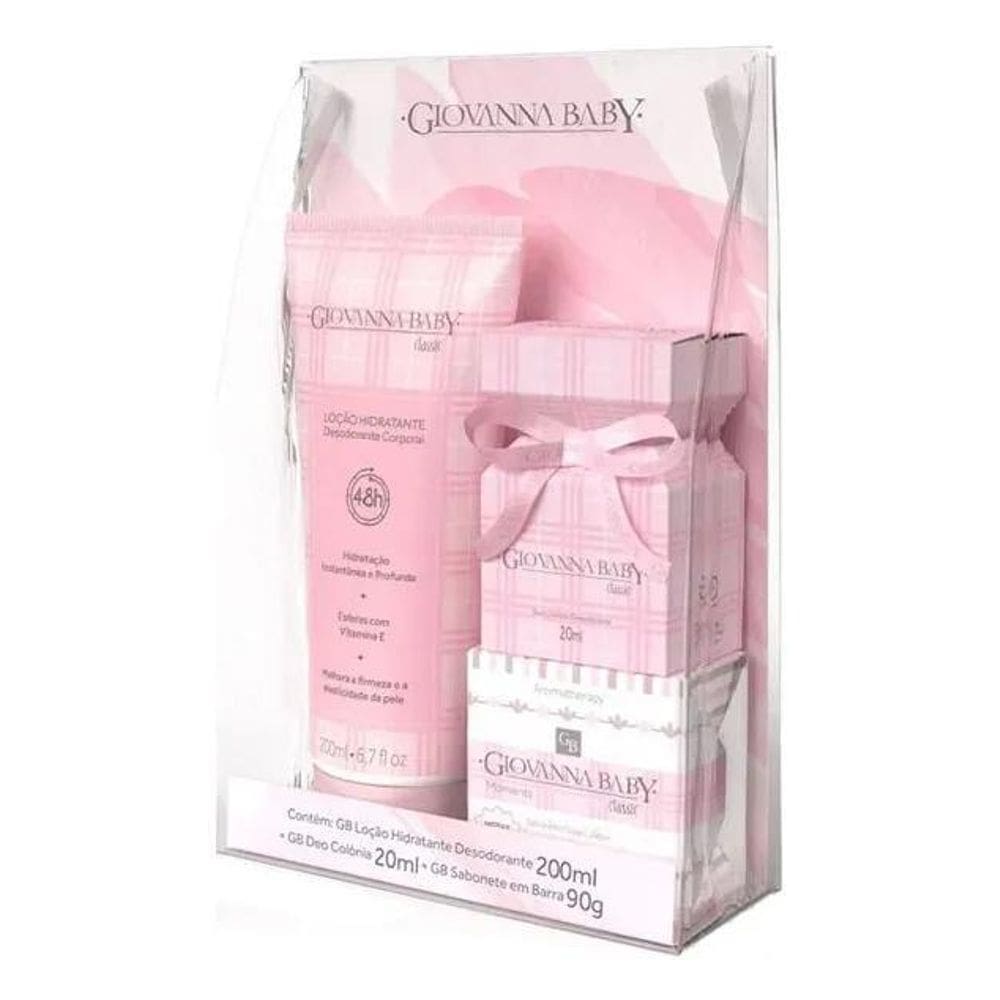 Kit Giovanna Baby Classic Colônia Hidratante E Sabonete