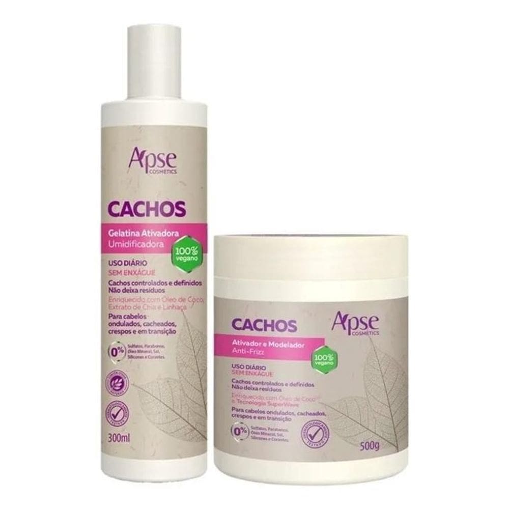 5X Kit Ativador 500G E Gelatina 300Ml Cachos - Apse