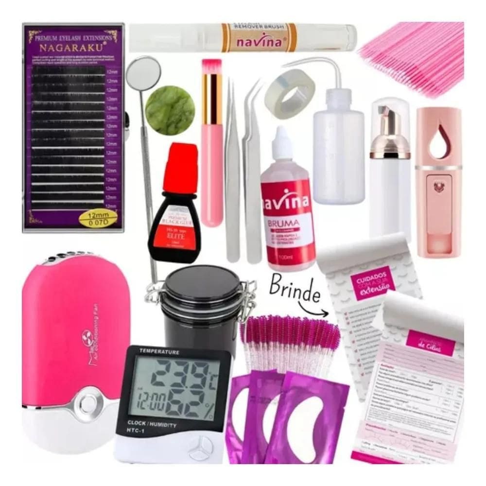 Kit Completo Iniciante Para Extensão De Cílios Fio A Fio Vol