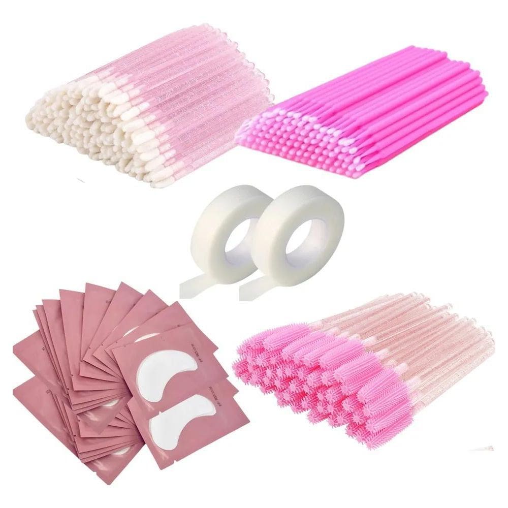 2X 100 Pads 100 Escovinhas 100 Aplicador 100 Microbrush Cíli