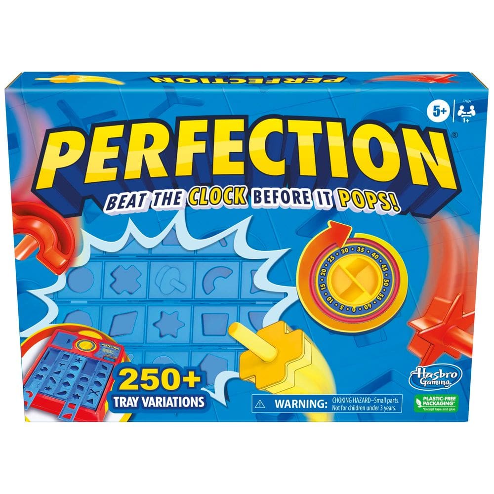 Jogo Hasbro Gaming Perfection para crianças de 5 anos ou mais com mais de 250 pentes