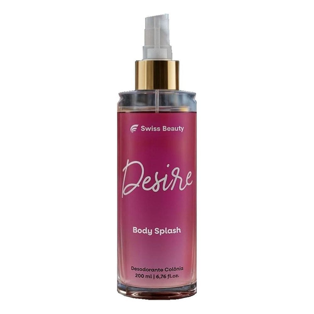 Body Splash Desire Alta Fixação 200Ml Fragância Mandarina
