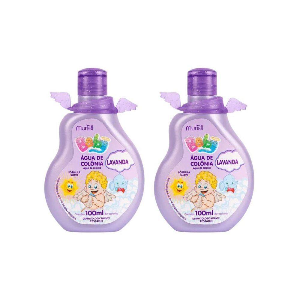 Colonia Muriel Baby Lavanda 100Ml - Kit C/2Un