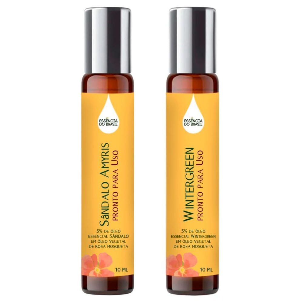 Óleos Essenciais Prontos Sândalo E Wintergreen Roll On 10Ml