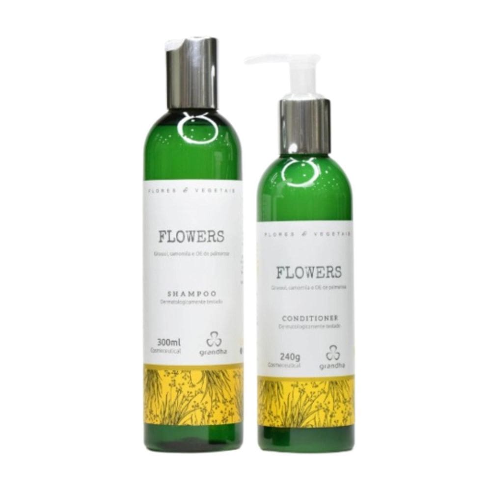 Shampoo E Condicionador Flowers Flores E Vegetais