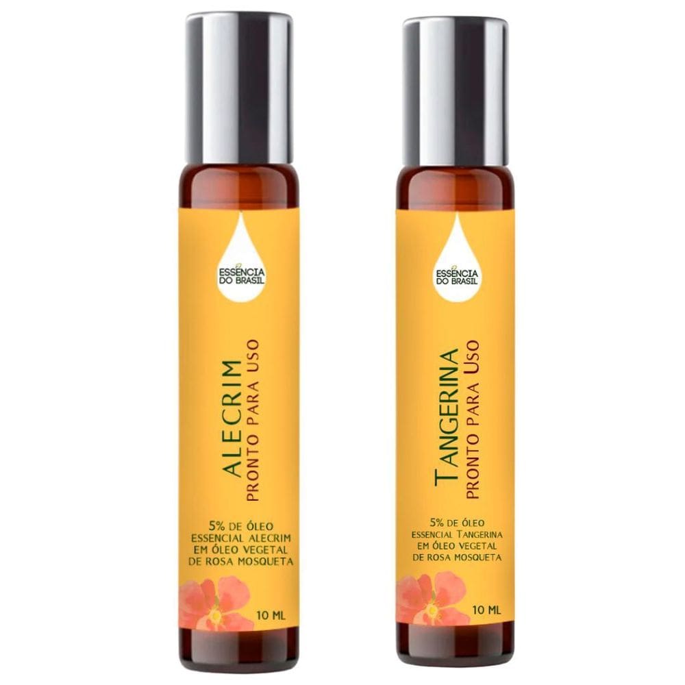 Óleos Essenciais Prontos Alecrim E Tangerina Roll On 10Ml