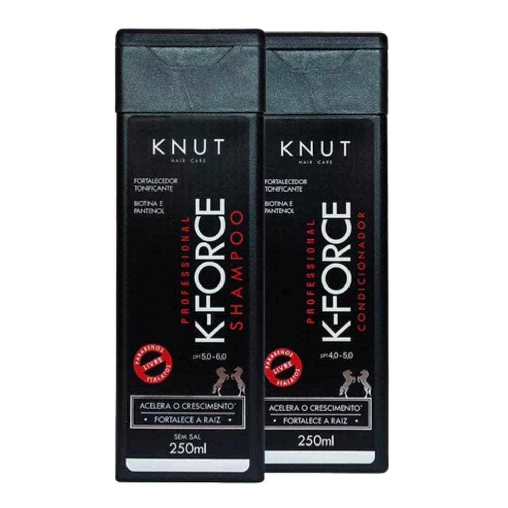 Kit Shampoo E Condicionador Knut K-Force Biotina