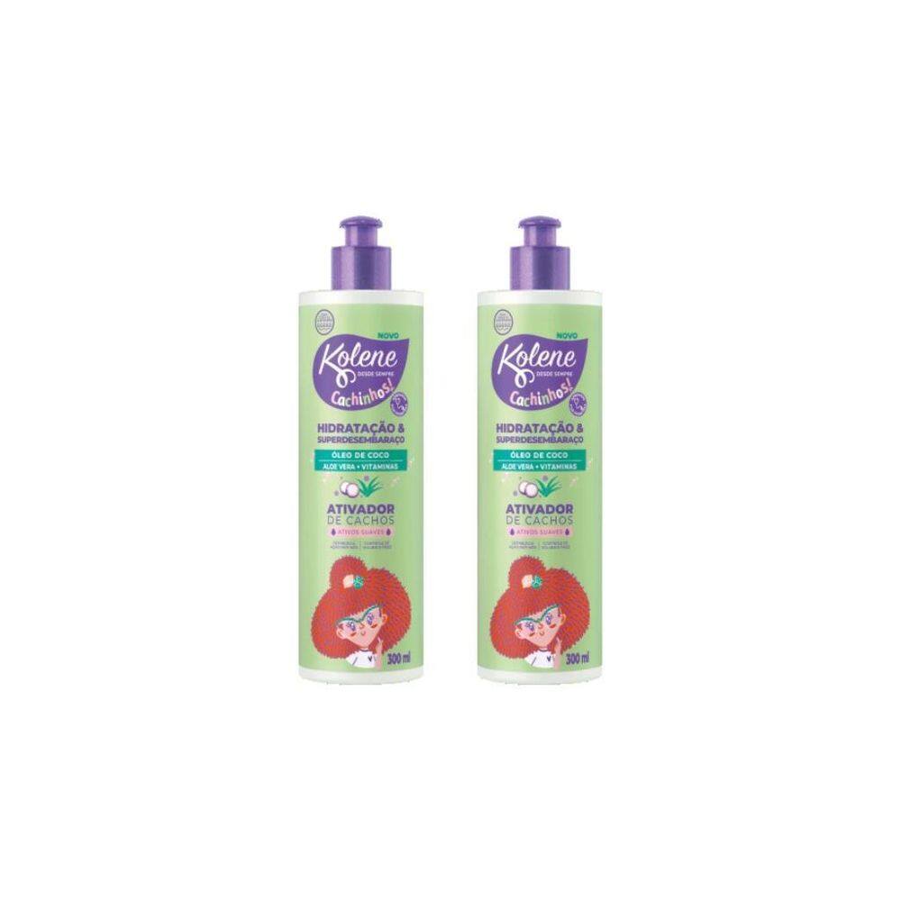 Ativador De Cachos Kolene Cachinhos 300Ml-Kit C/2Un