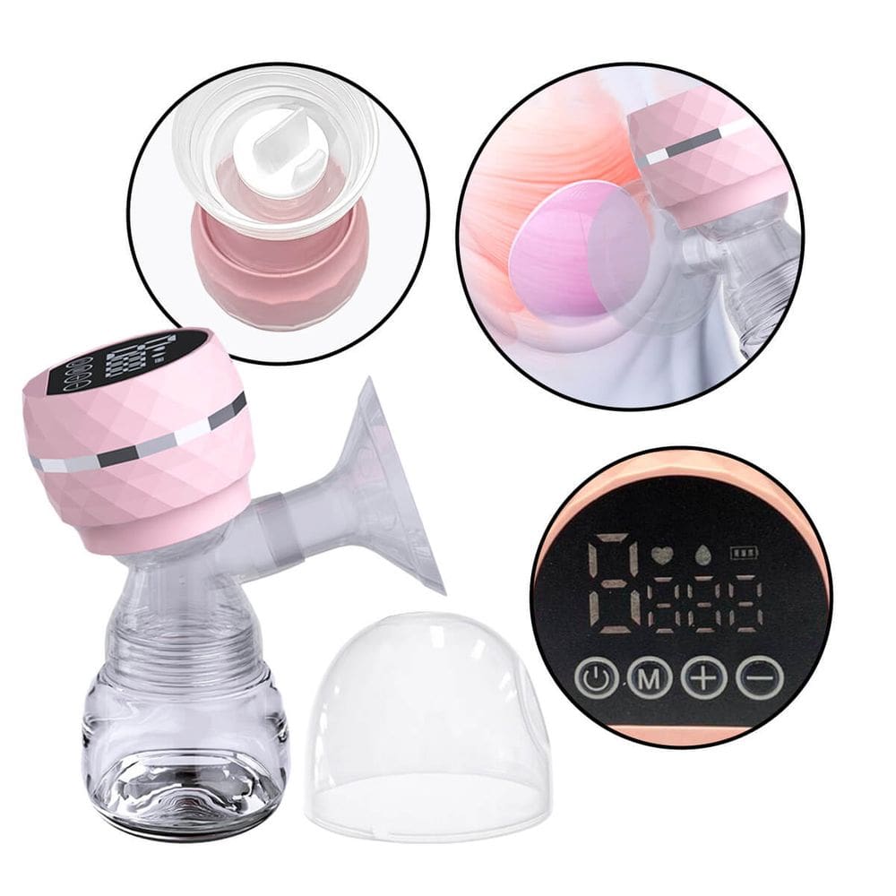 Bomba Extratora Silenciosa para Amamentação - Rosa