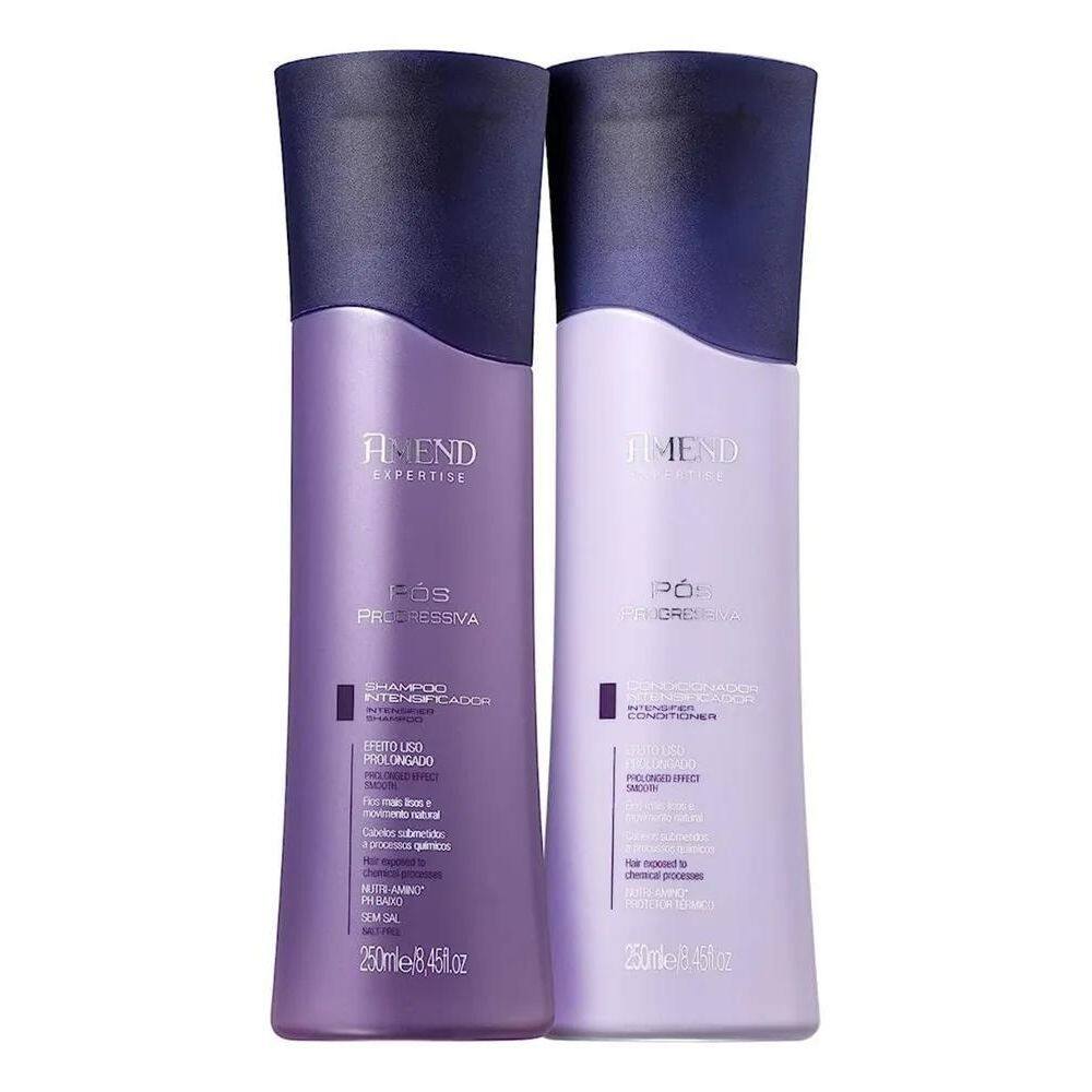 10X Kit Shampoo Condicionador 250Ml Amend Pós Progressiva