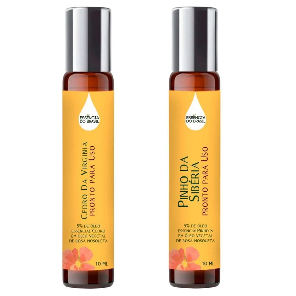 Óleos Essenciais Prontos Cedro E Pinho Sibéria Roll On 10Ml