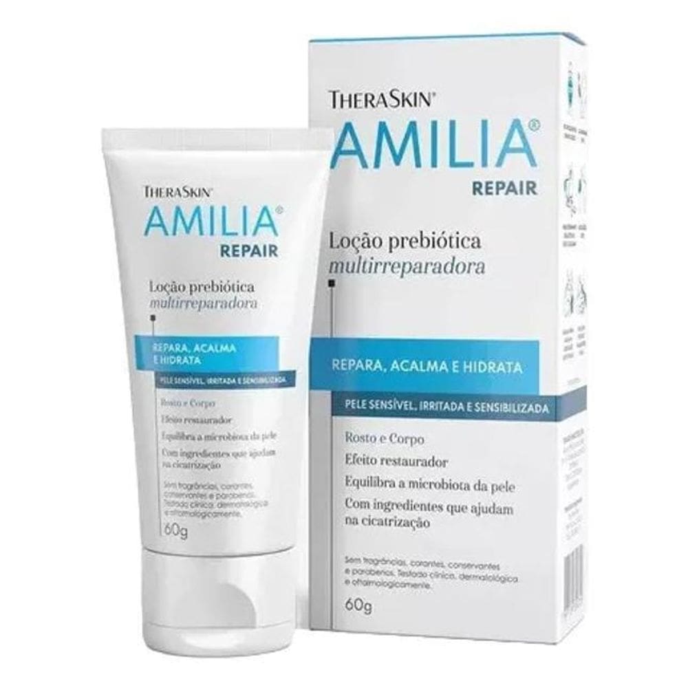 10X Amilia Repair Loção Prebiótica Para Pele Sensível 60G