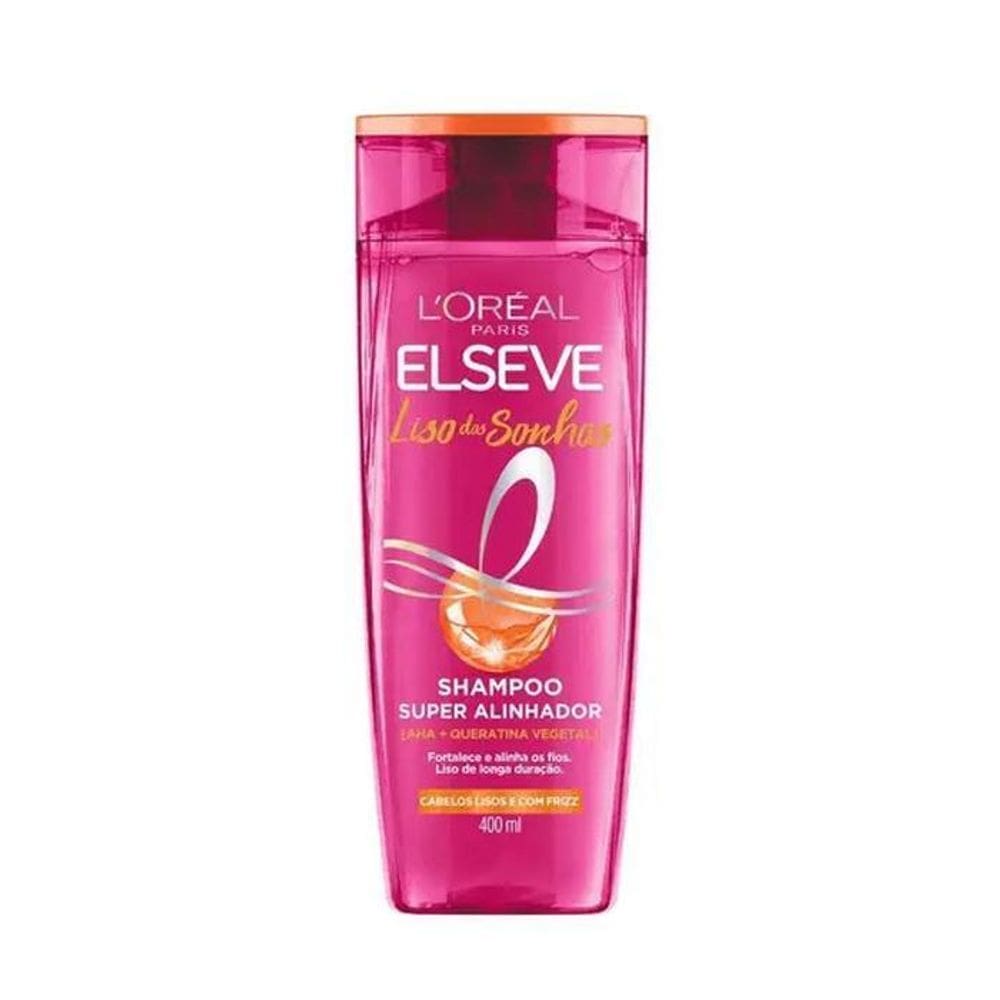 Shampoo Elseve Liso Dos Sonhos Aha + Queratinavegetal 400Ml
