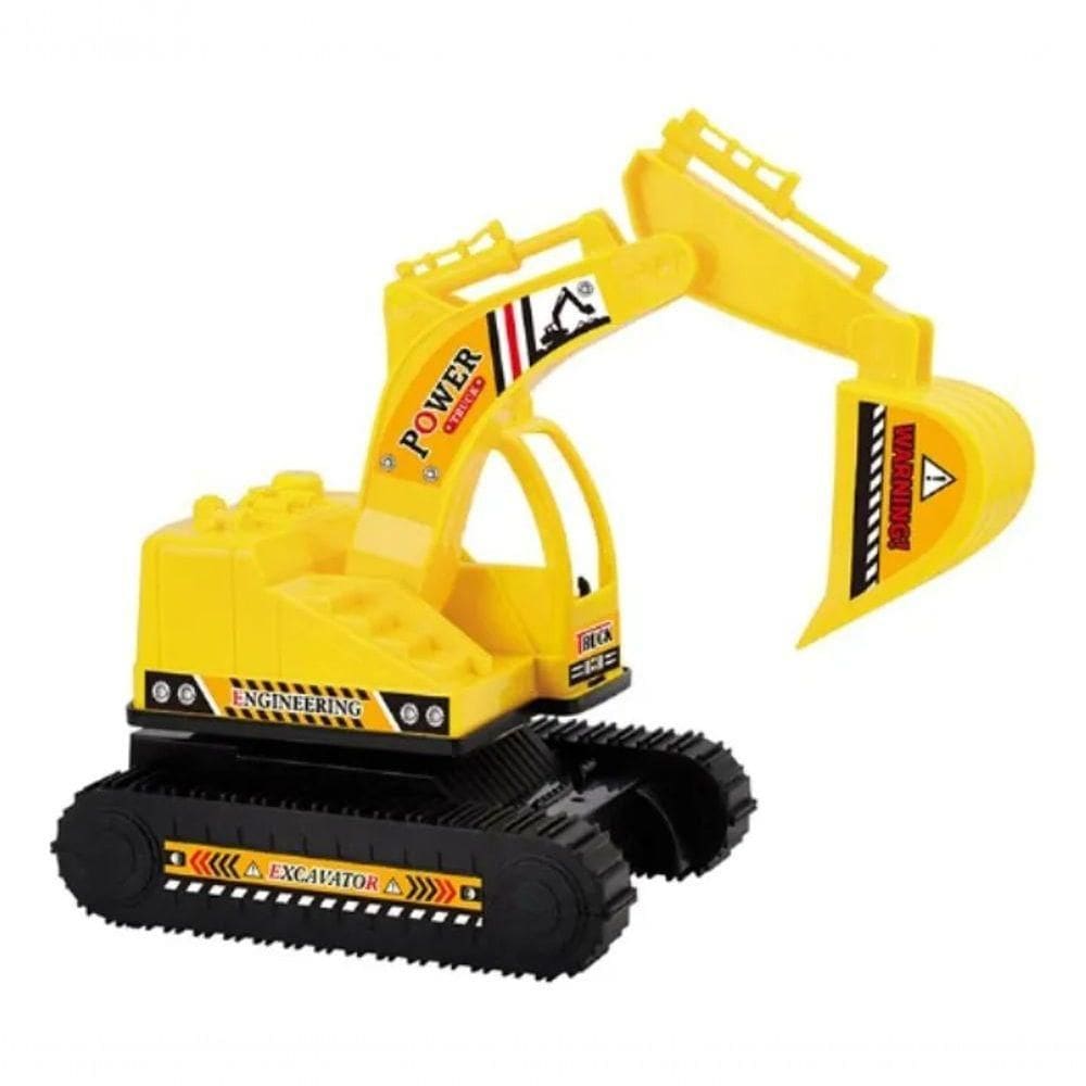 Caminhão Mini Escavadeira Carrinho Construtor Brinquedo Infa