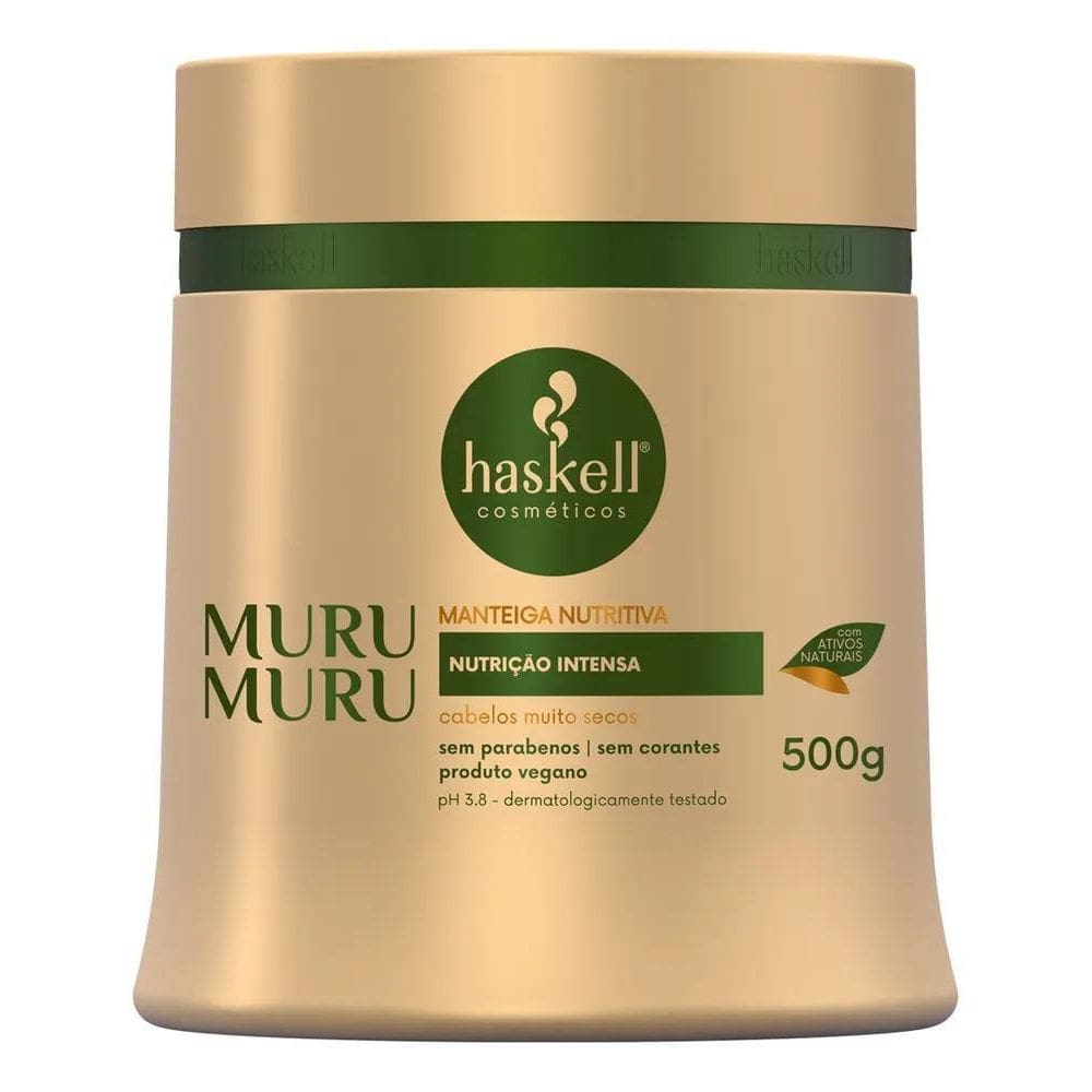 10X Máscara Manteiga Hidratante Haskell Murumuru 500G Nutri