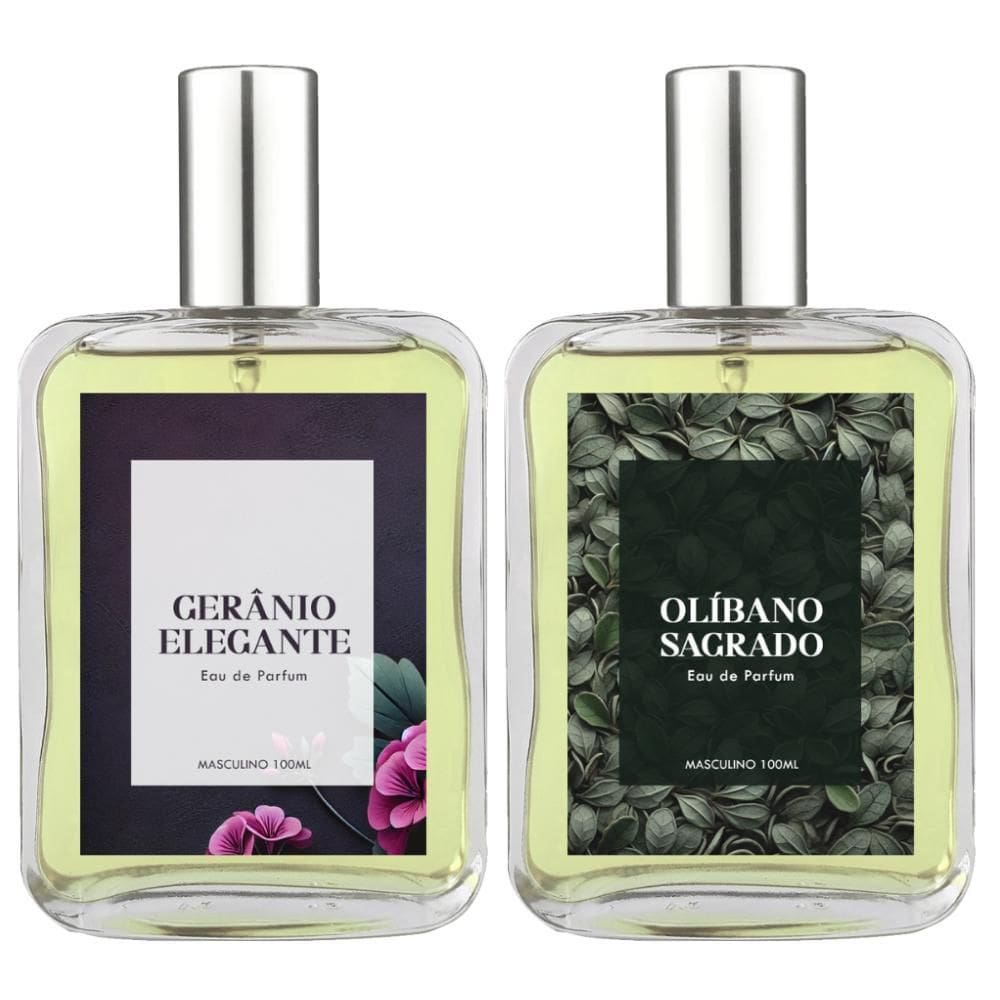 Kit Perfume Masc. Gerânio Elegante E Olíbano Sagrado 100Ml