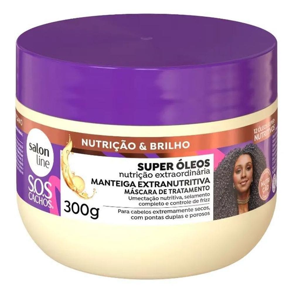 2X Máscara Tratamento Manteiga Super Óleo Cacho Salon Line 3