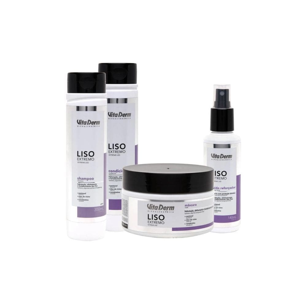 Kit Com 4 Itens Liso Extremo Vita Derm