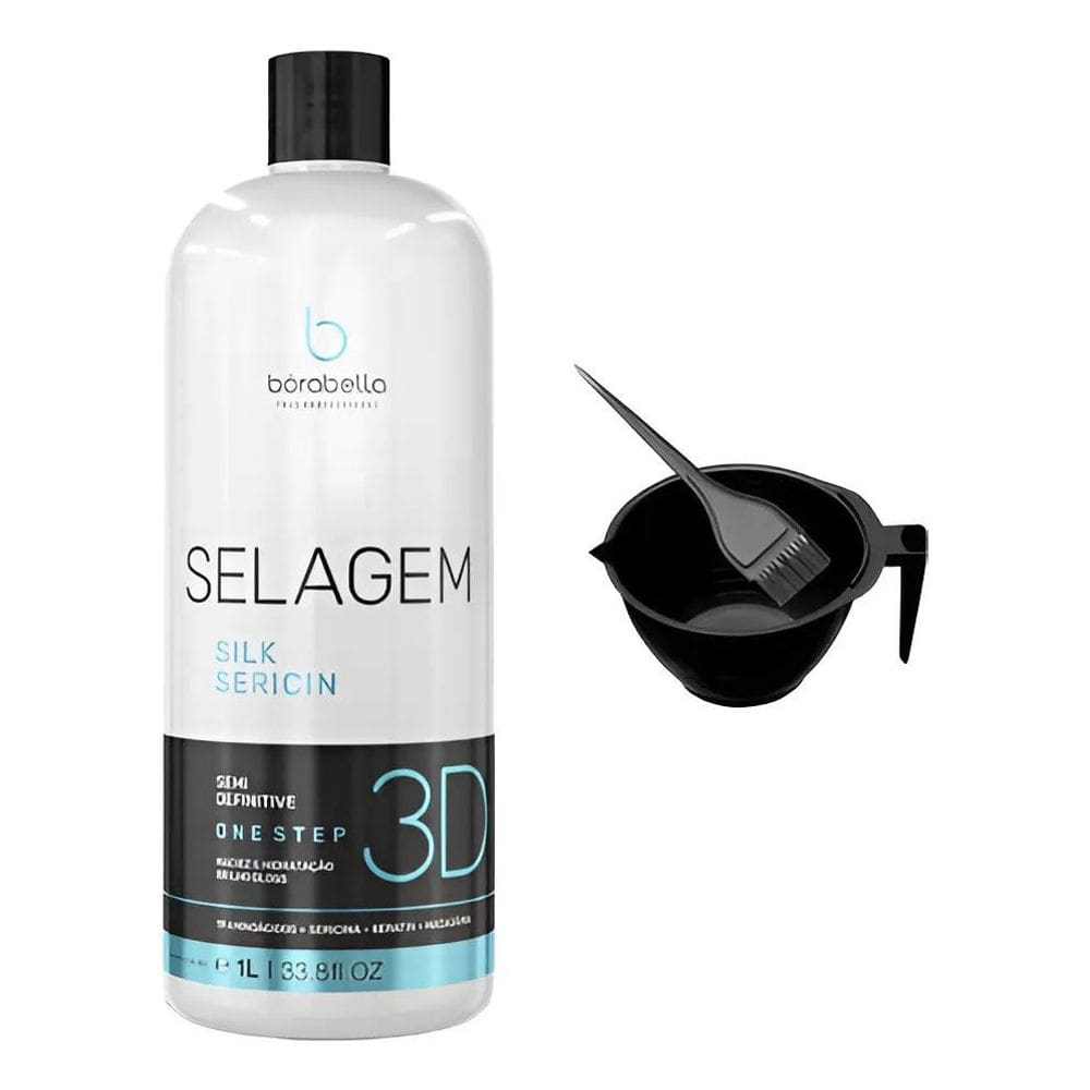 2X Alisamento Capilar 3D Borabella Selagem 3D Orgânica Resta