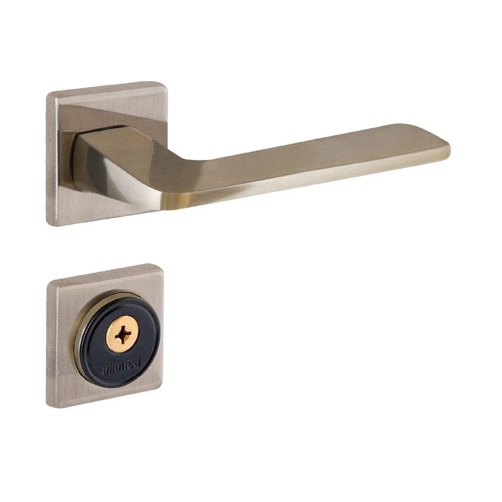 Fechadura Tetra Roseta S40 Latonado Ultra Line Aliança