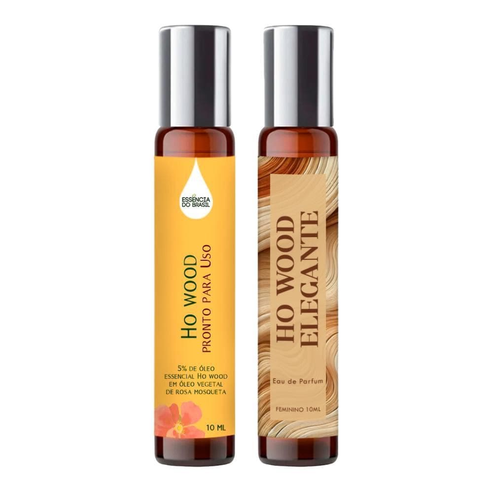 Perfume Spray Ho Wood Elegante Mulher 10Ml + Óleo Essencial