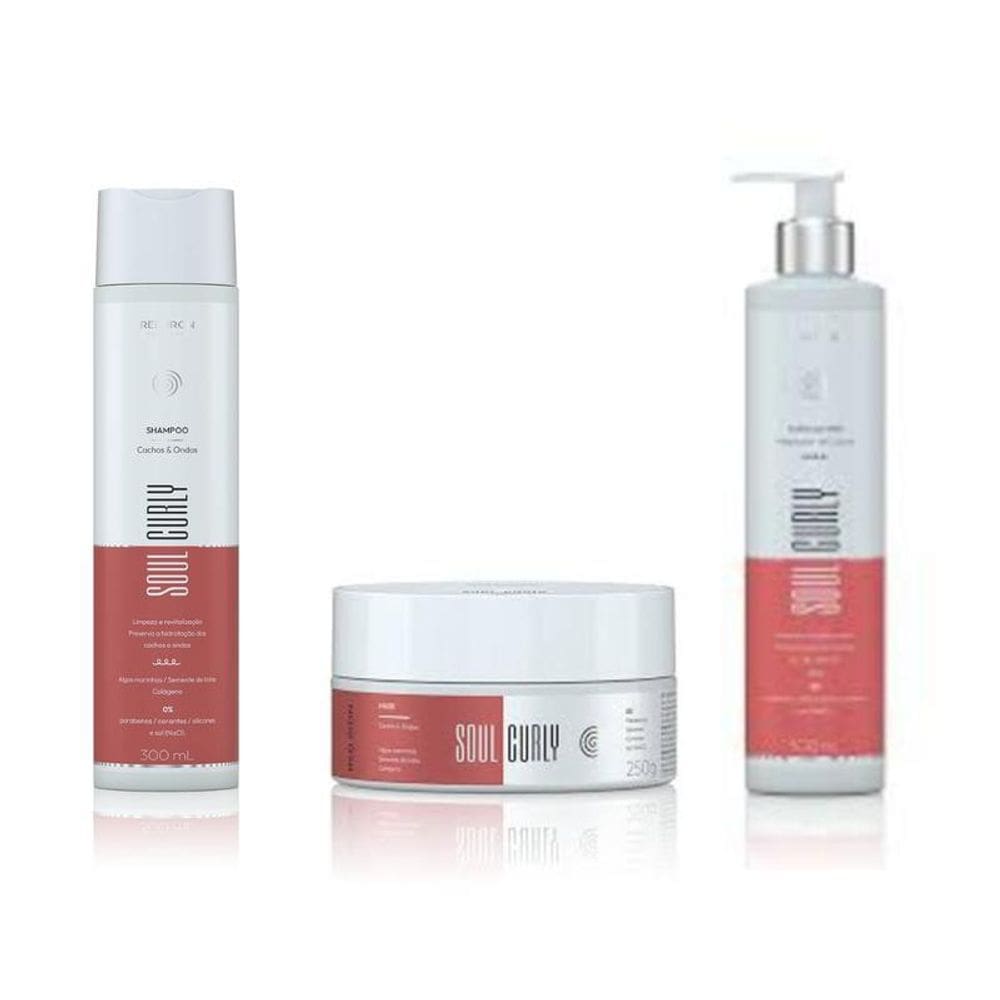 Red Iron Soul Curly Shampoo + Mascara + Ativador Cachos
