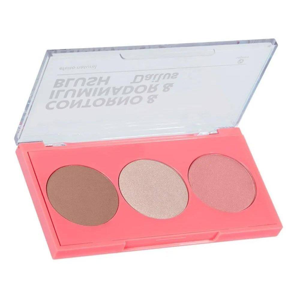 2X Paleta Pele De Milhões 1 Dailus - Contorno Iluminador Blu