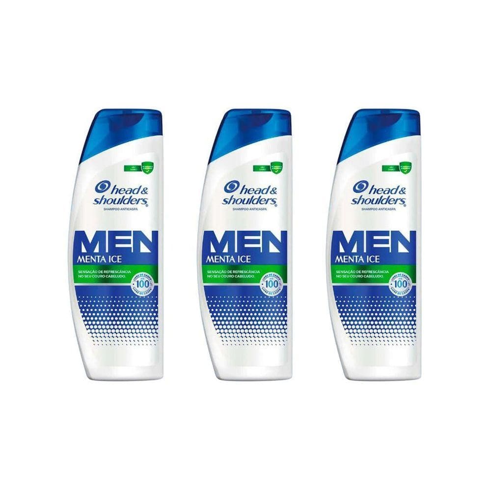 Shampoo Head & Shoulders 200Ml Menthol Refrescante-Kit C/3Un