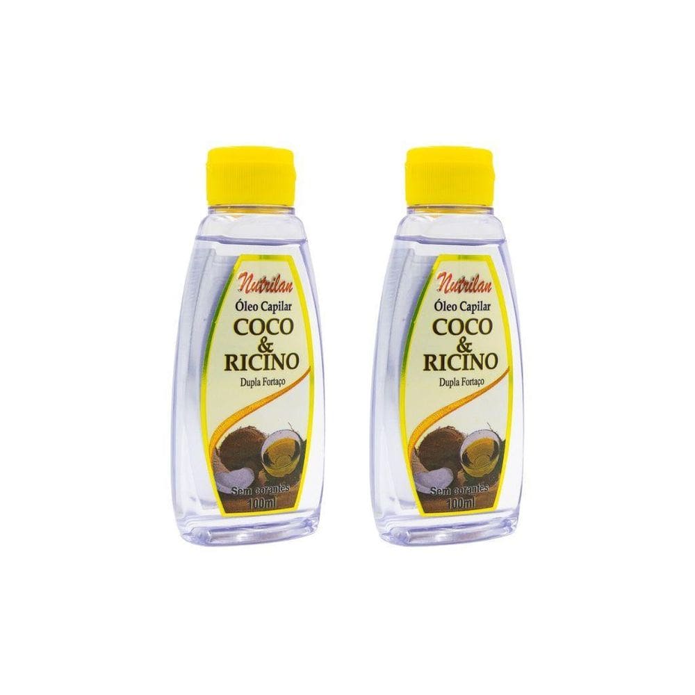 Oleo Capilar Nutrilan 100Ml Coco E Ricino - Kit Com 2