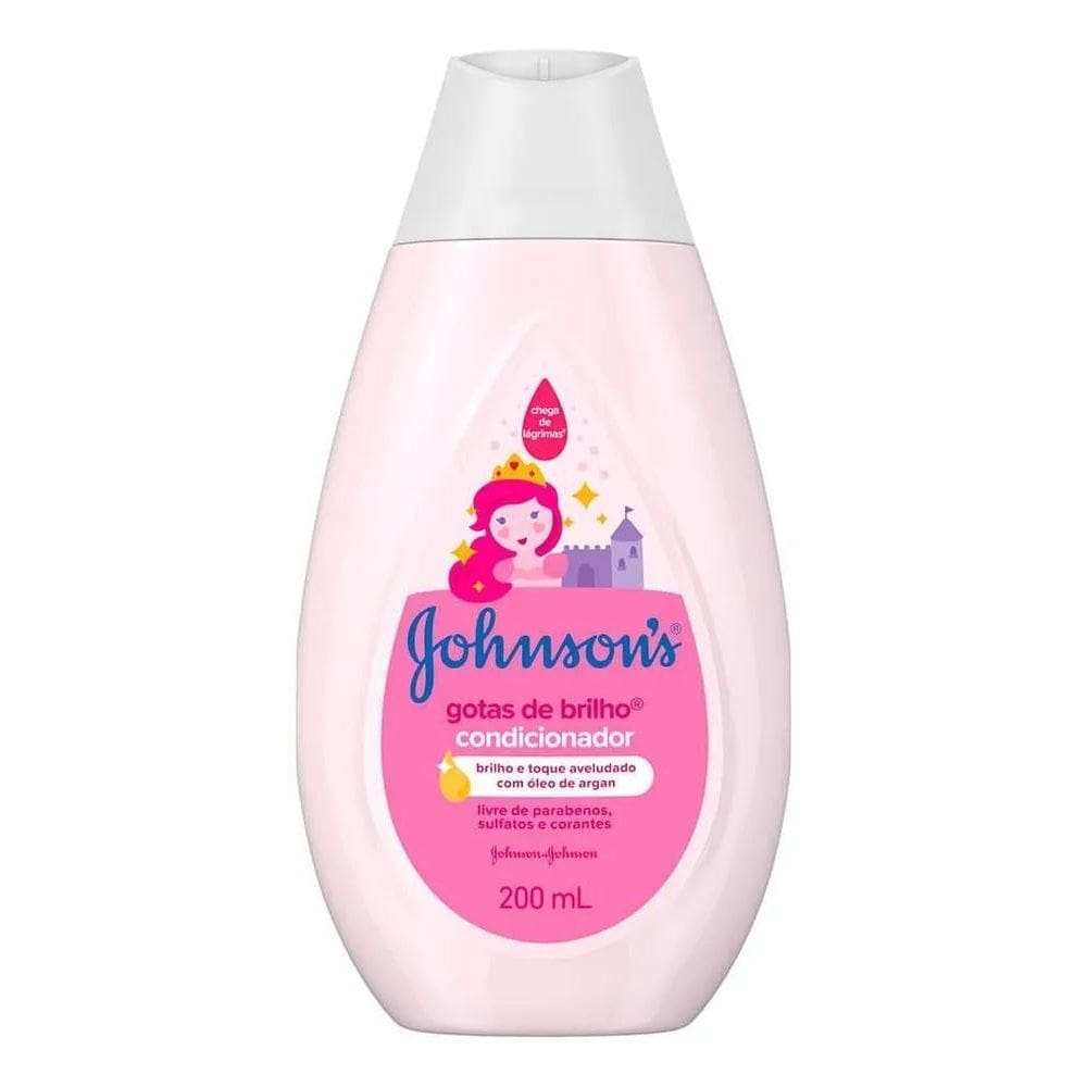 10X Condicionador Gotas De Brilho Johnson`S Baby 200Ml
