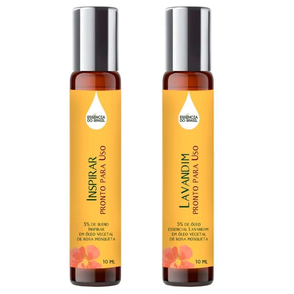 Óleos Essenciais Prontos Inspirar E Lavandim Roll On 10Ml