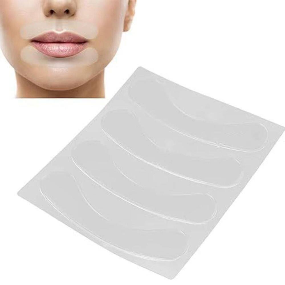 Adesivo Silicone Rejuvenescimento Anti-Rugas Labíos 4 Pçs