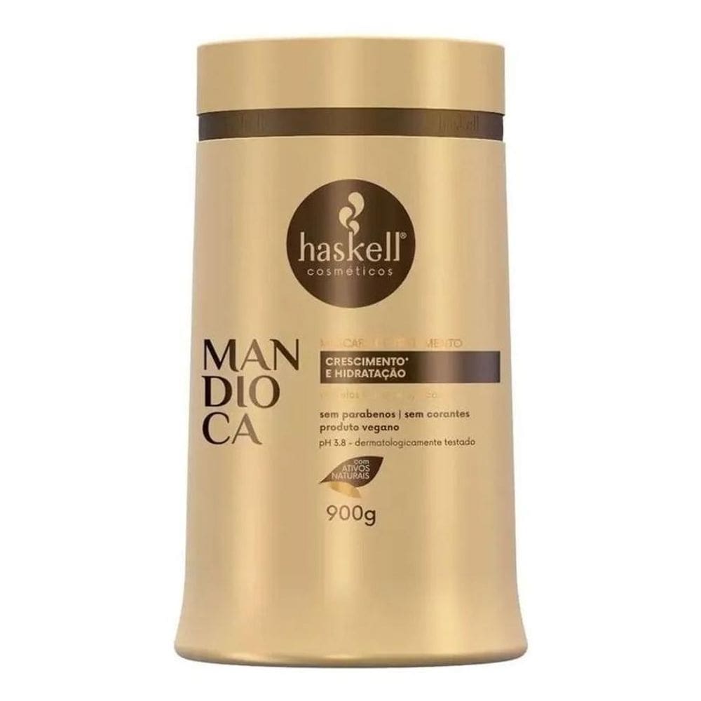 2X Máscara Hidratante Mandioca Haskell Crescimento Brilho 90