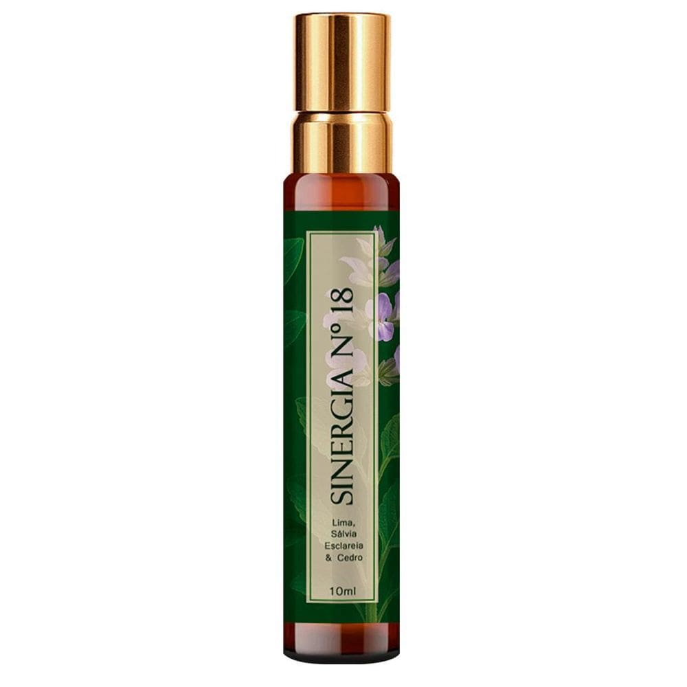 Perfume Sinergia 18 - Lima, Sálvia Sclarea, Cedro 10Ml