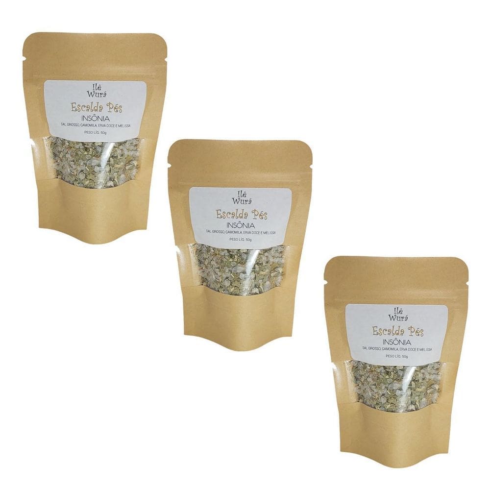 Escalda Pés Kit 03 Unidades Ilê Wurá