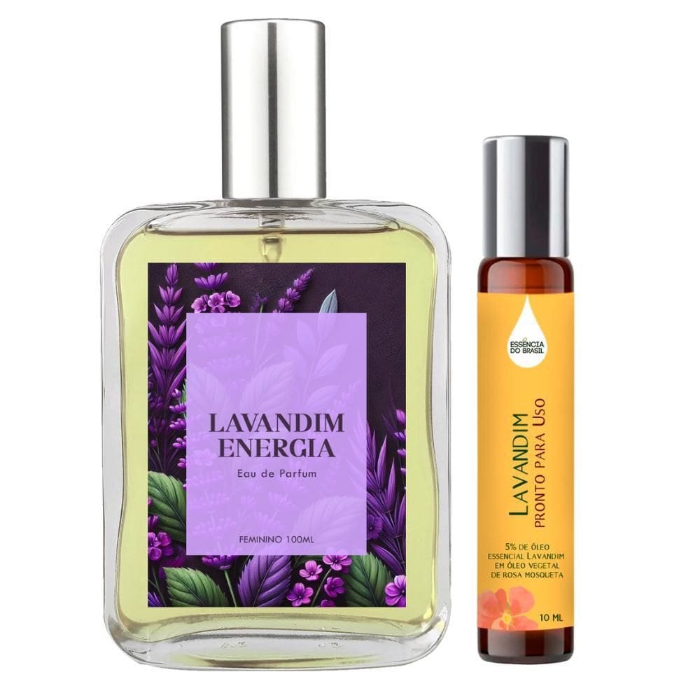 Perfume Lavandim Energia Mulher 100Ml + Óleo Essencial 10Ml