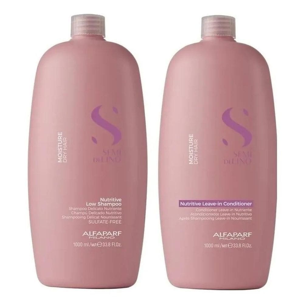 Kit Alfaparf Semi Di Lino Moisture Condicionador Shampoo