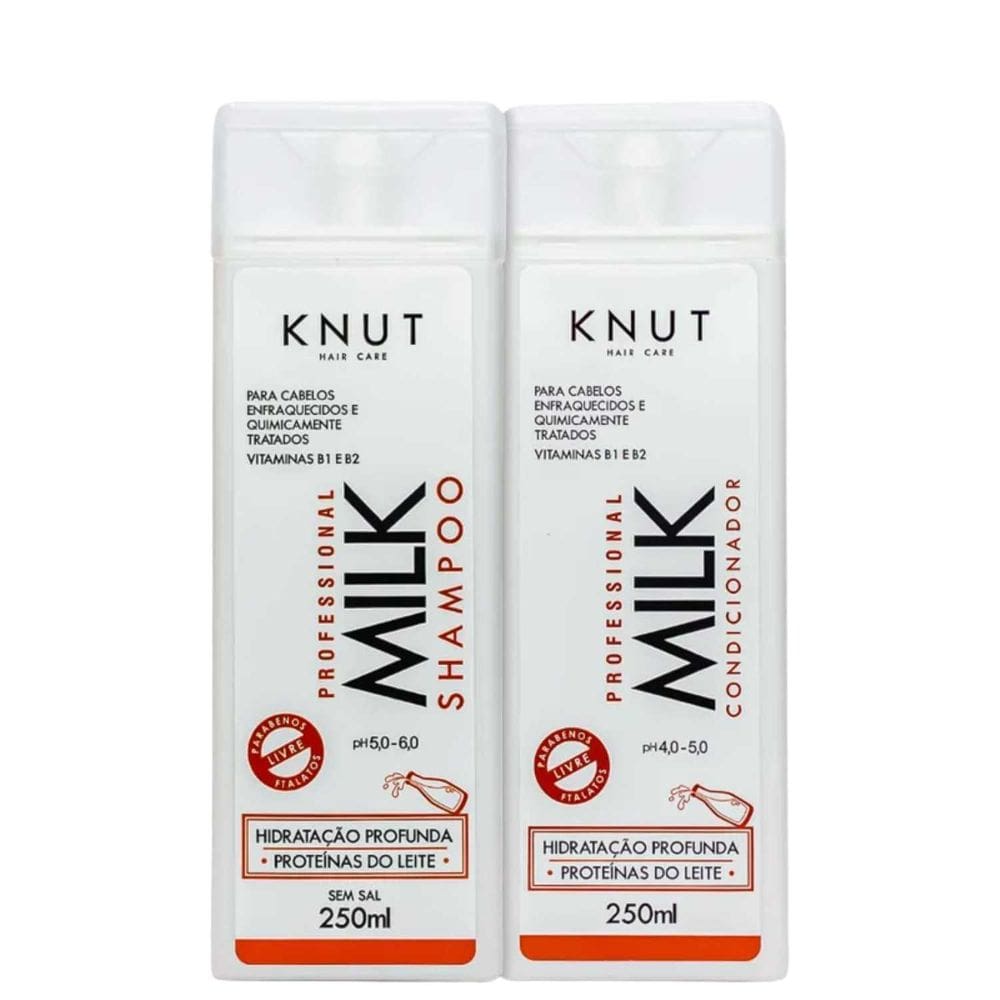 Kit Shampoo E Condicionador Knut Milk Hidratação