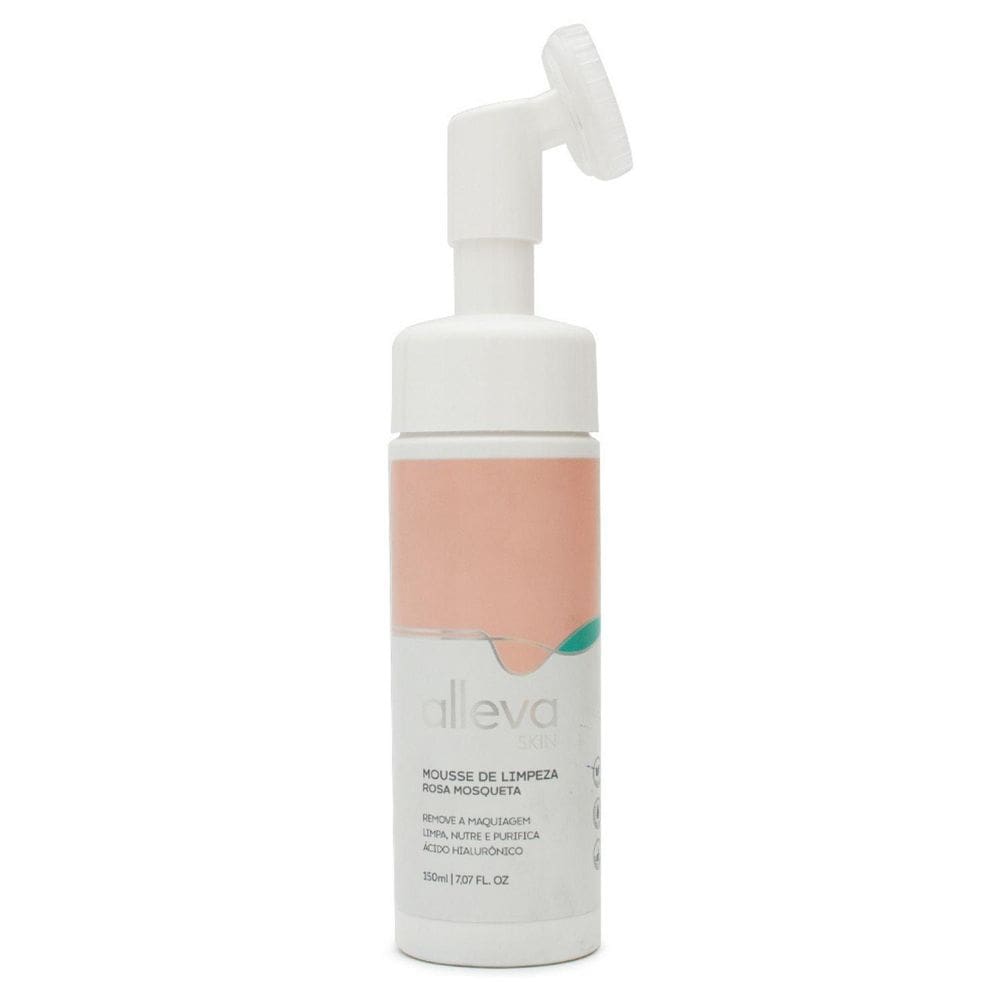 Mousse De Limpeza Facial Micelar 150Ml Alleva Rosa Mosqueta