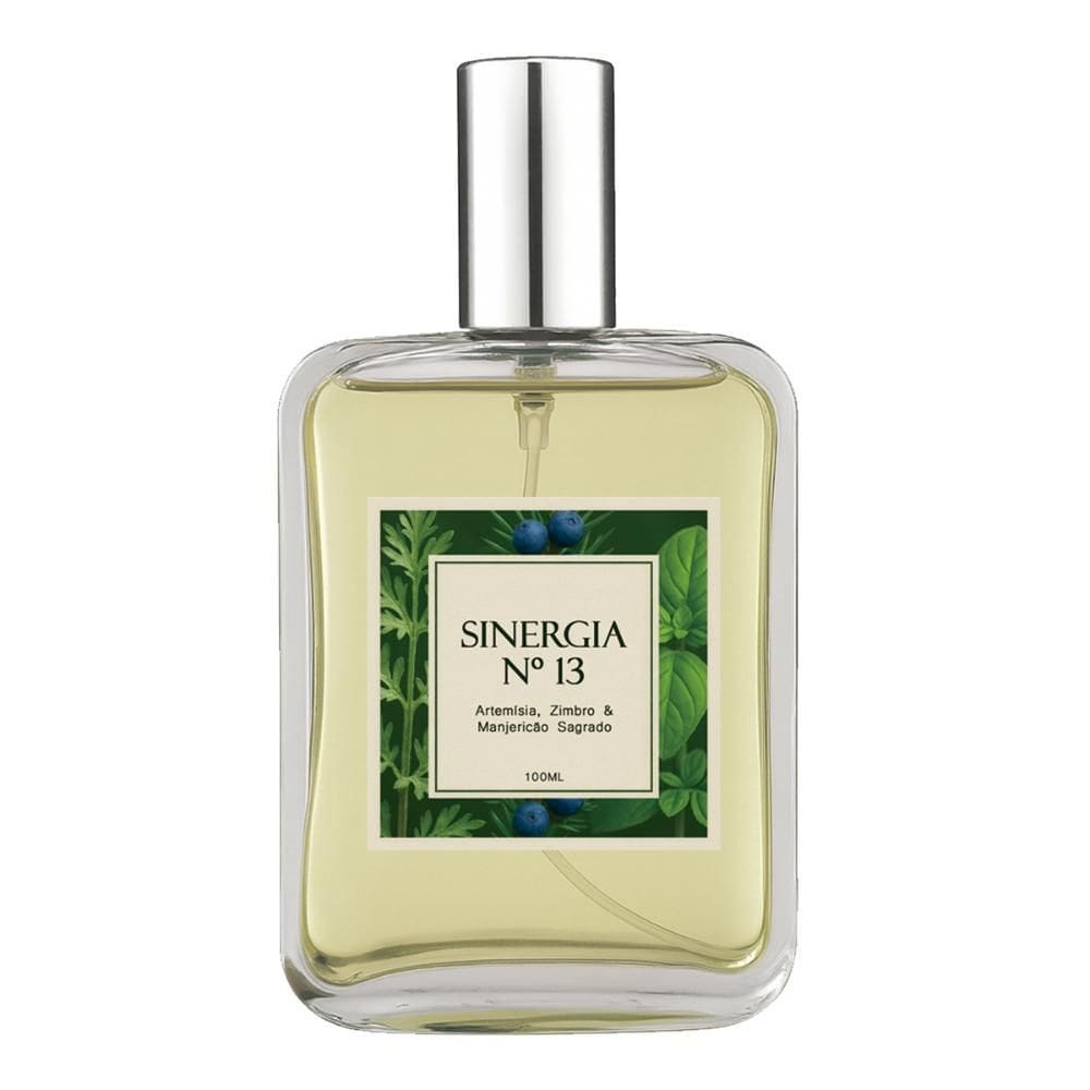 Perfume Sinergia 13 - Artemísia, Zimbro, Manjericão 100Ml