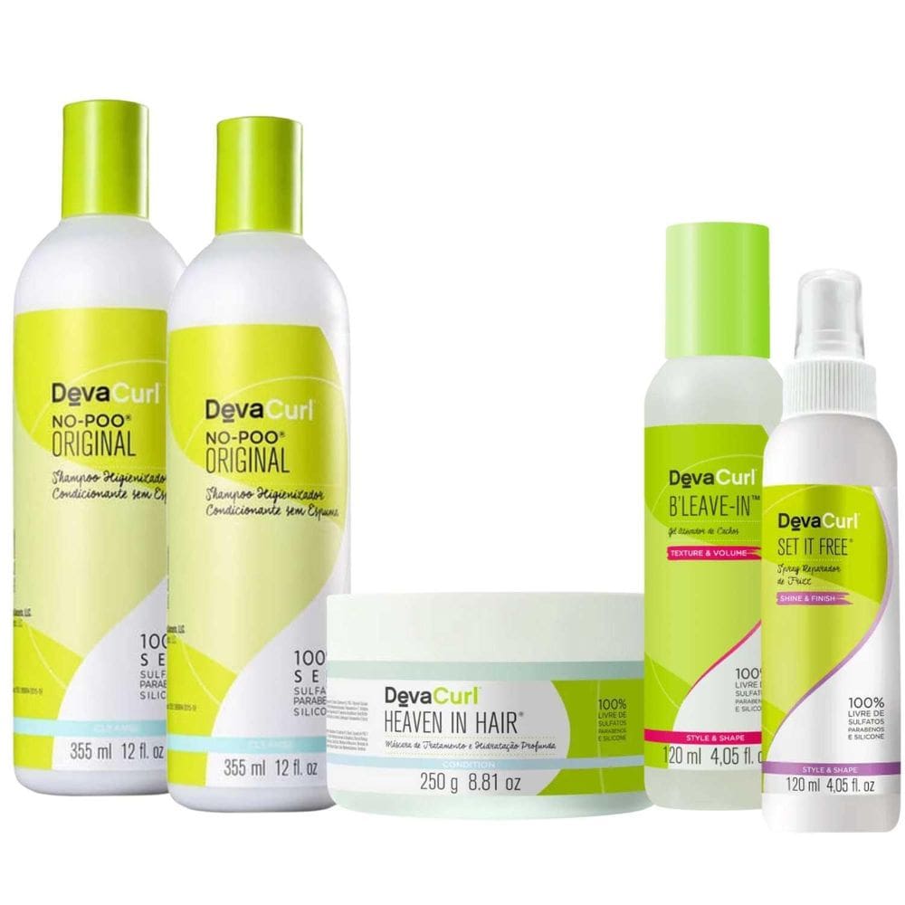 Kit Deva Curl  No Poo B`Leave-In + Spray Anti-Frizz