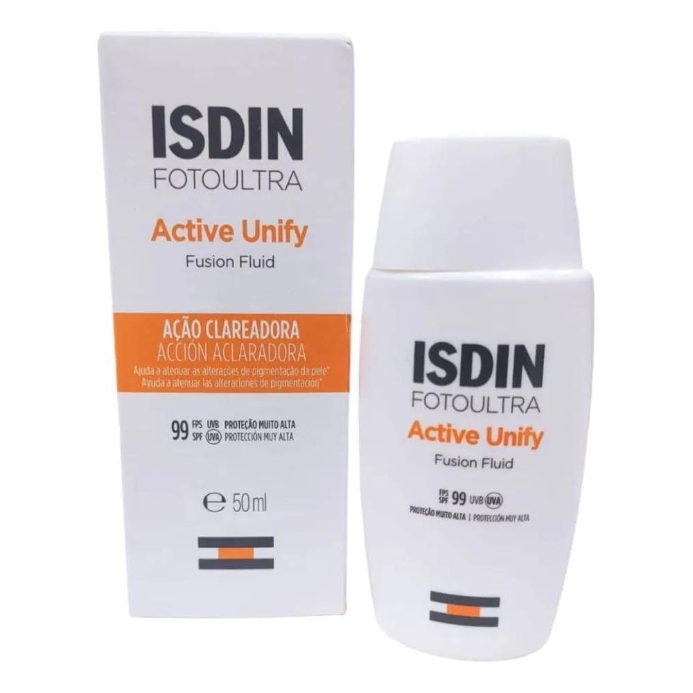 10X Clareador Facial Isdin Active Unifyfps 99 50Ml Sem Cor