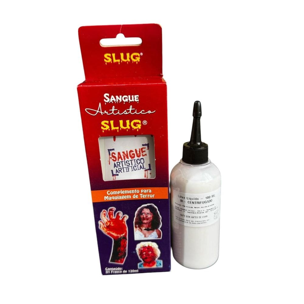Kit Slug De Maquiagem Látex 100Ml + Sangue 120Ml