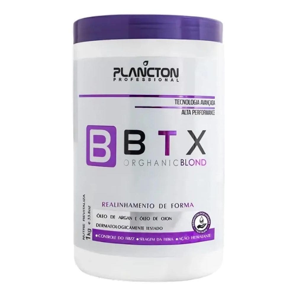 2X Btx Blond - Sem Formol Para Cabelos Loiros - Plancton P