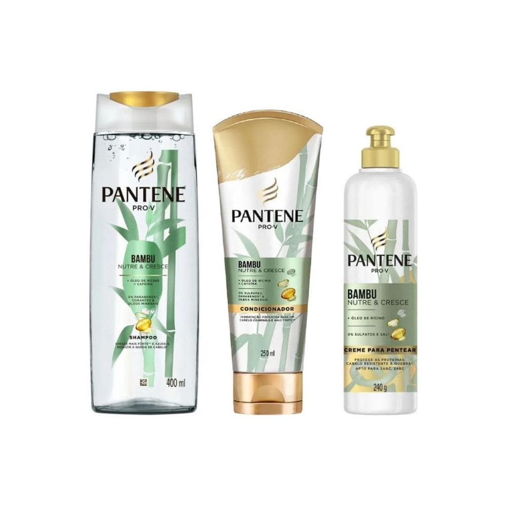 Kit Pantene Bambu 1 Sh 400Ml + 1 Cond 250Ml + Cr Pent 240G
